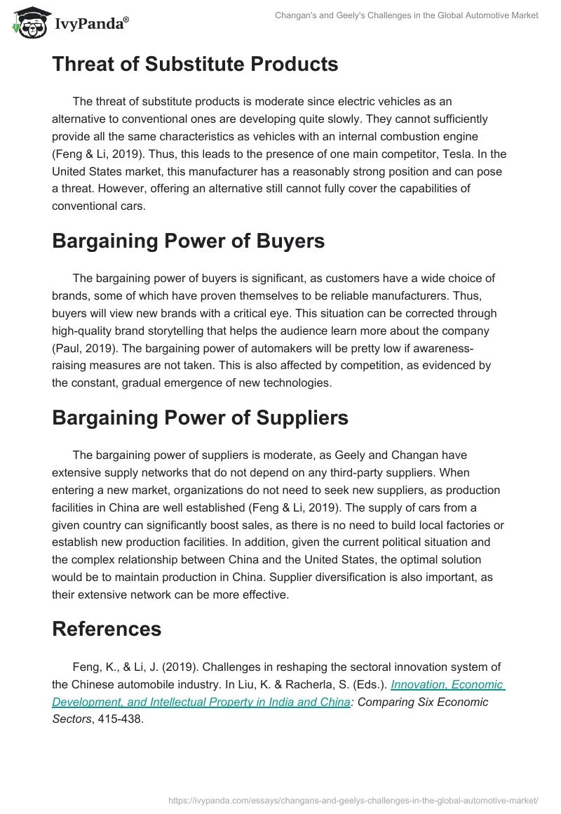 Changan's and Geely's Challenges in the Global Automotive Market. Page 2