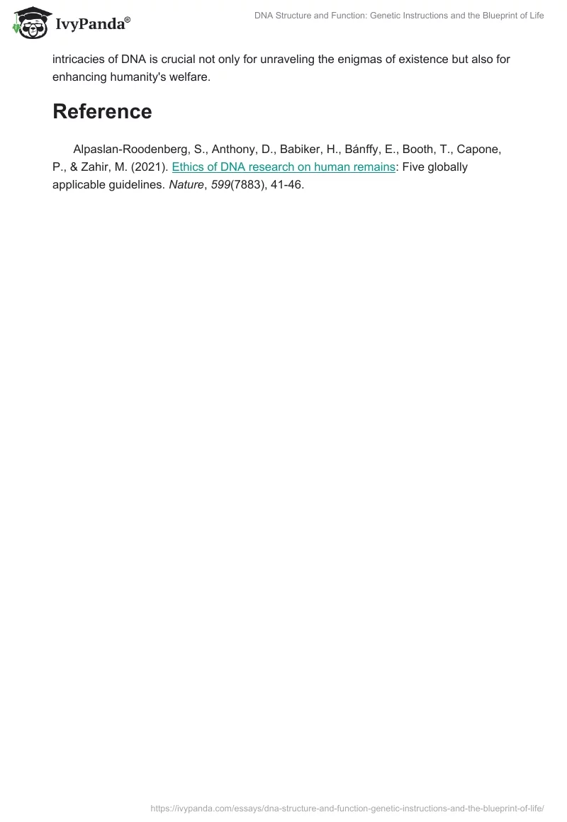 DNA Structure and Function: Genetic Instructions and the Blueprint of Life. Page 2