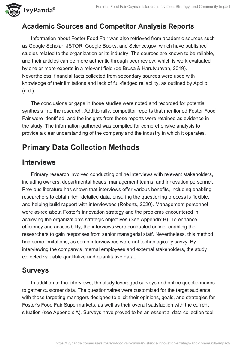 Foster’s Food Fair Cayman Islands: Innovation, Strategy, and Community Impact. Page 2