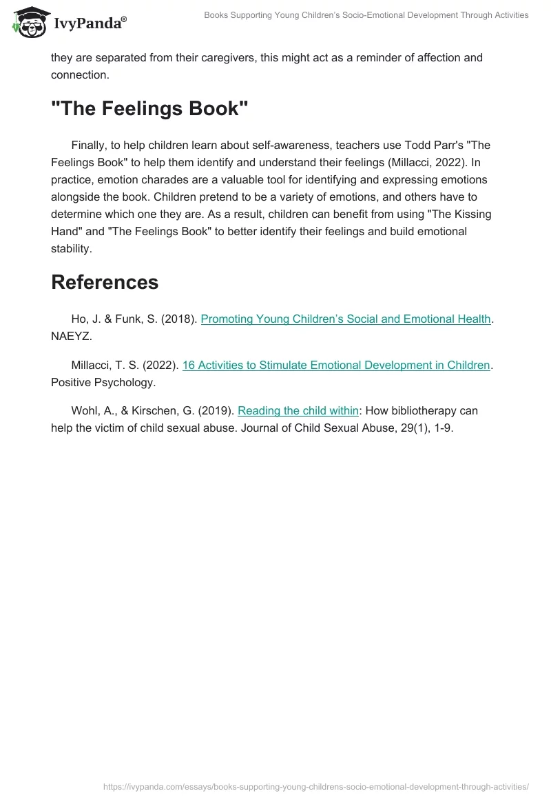 Books Supporting Young Children’s Socio-Emotional Development Through Activities. Page 2