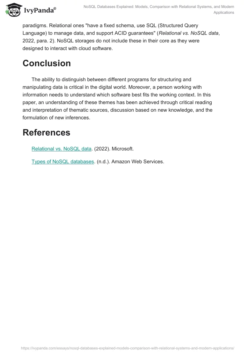 NoSQL Databases Explained: Models, Comparison with Relational Systems, and Modern Applications. Page 2
