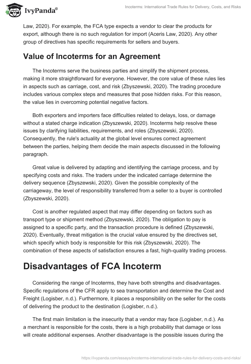 Incoterms: International Trade Rules for Delivery, Costs, and Risks. Page 2