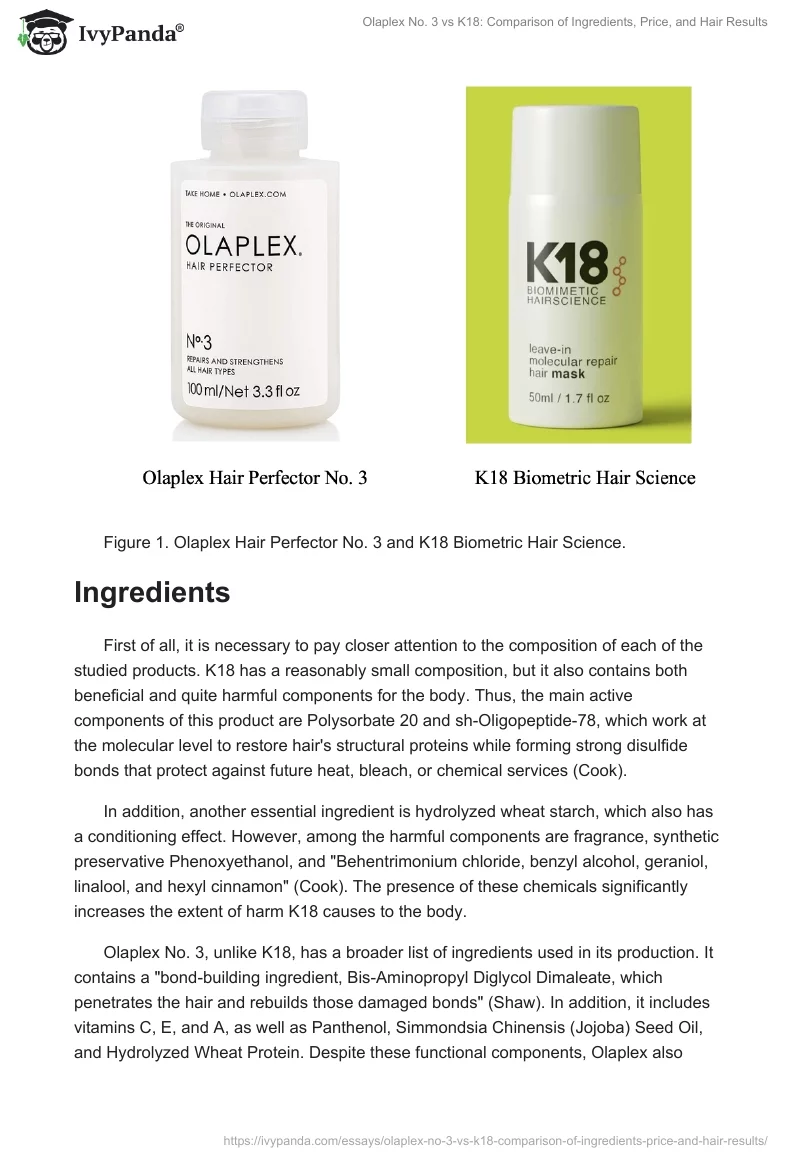 Olaplex No. 3 vs K18: Comparison of Ingredients, Price, and Hair Results. Page 2