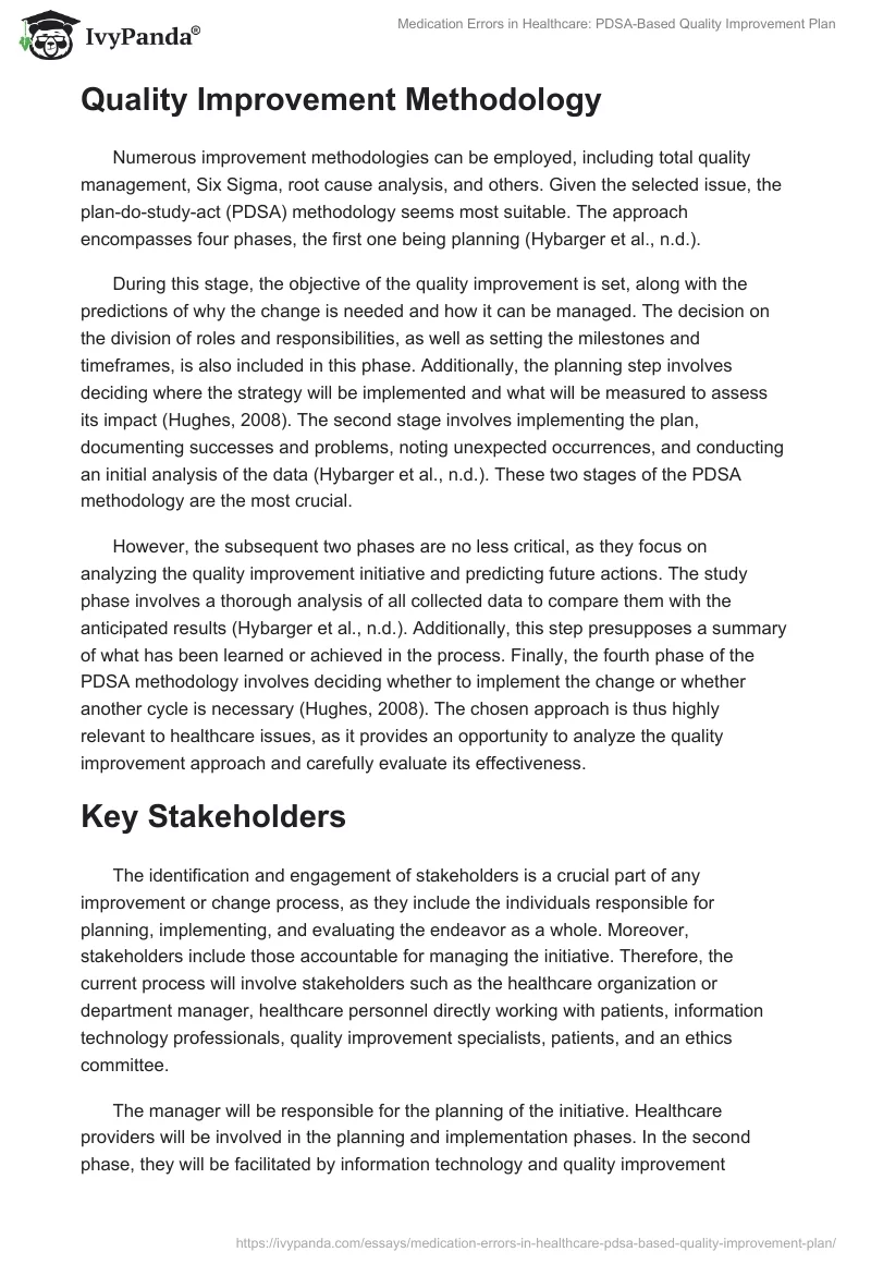 Medication Errors in Healthcare: PDSA-Based Quality Improvement Plan. Page 2
