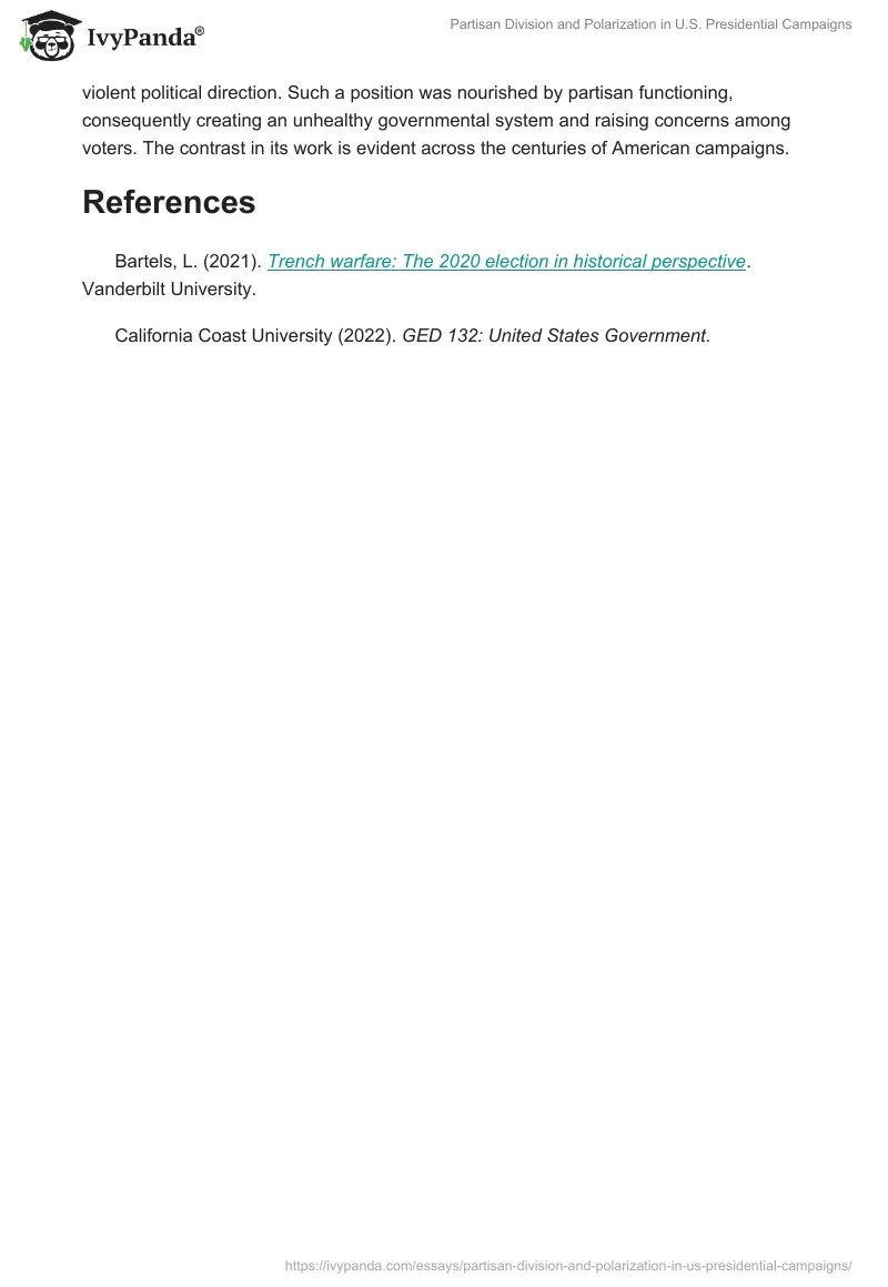 Partisan Division and Polarization in U.S. Presidential Campaigns. Page 2