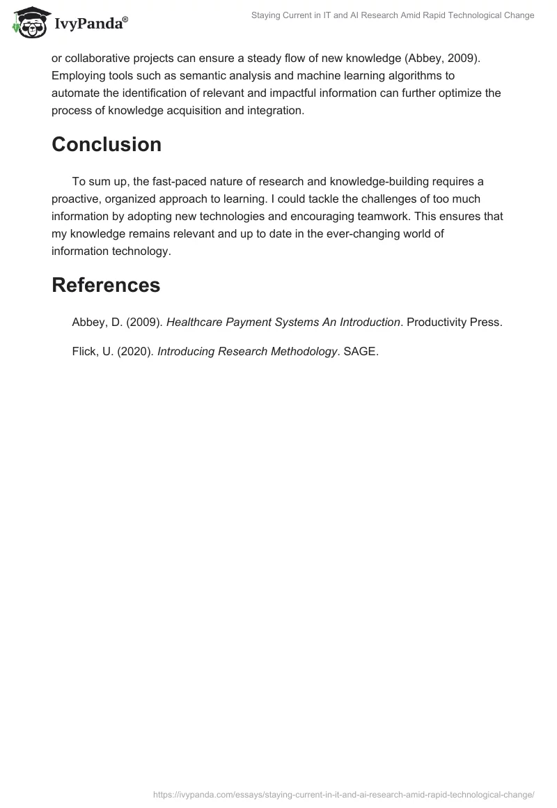 Staying Current in IT and AI Research Amid Rapid Technological Change. Page 2
