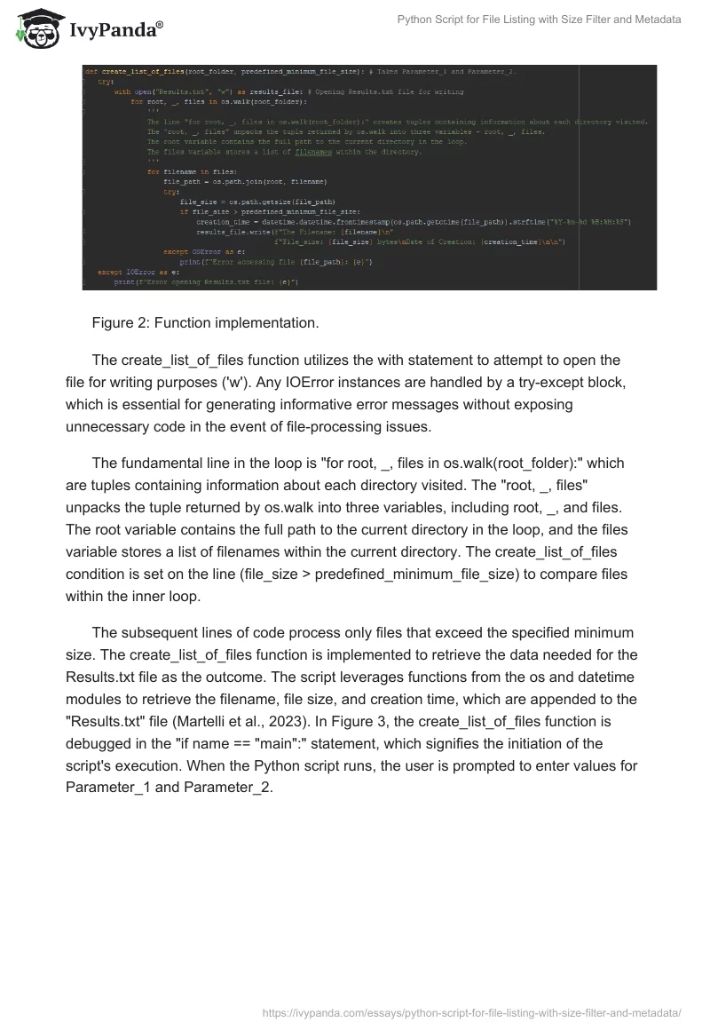 Python Script for File Listing with Size Filter and Metadata. Page 2