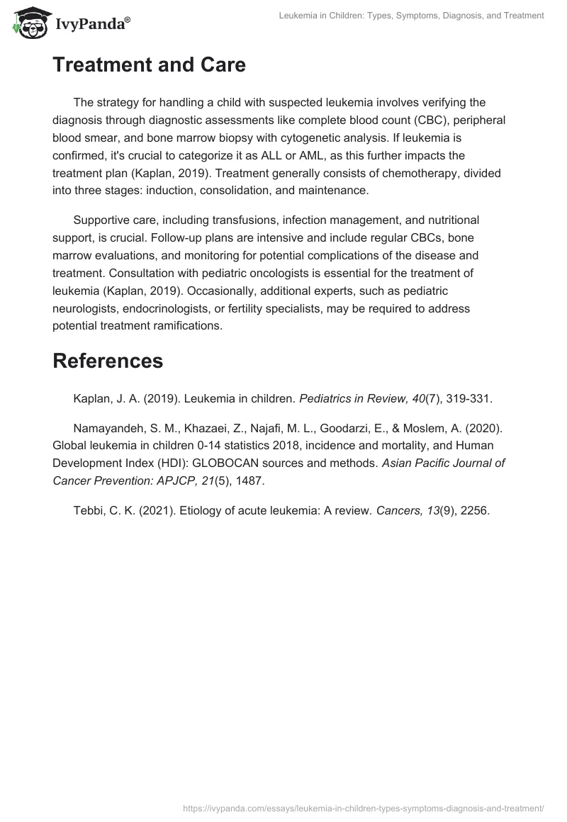 Leukemia in Children: Types, Symptoms, Diagnosis, and Treatment. Page 2