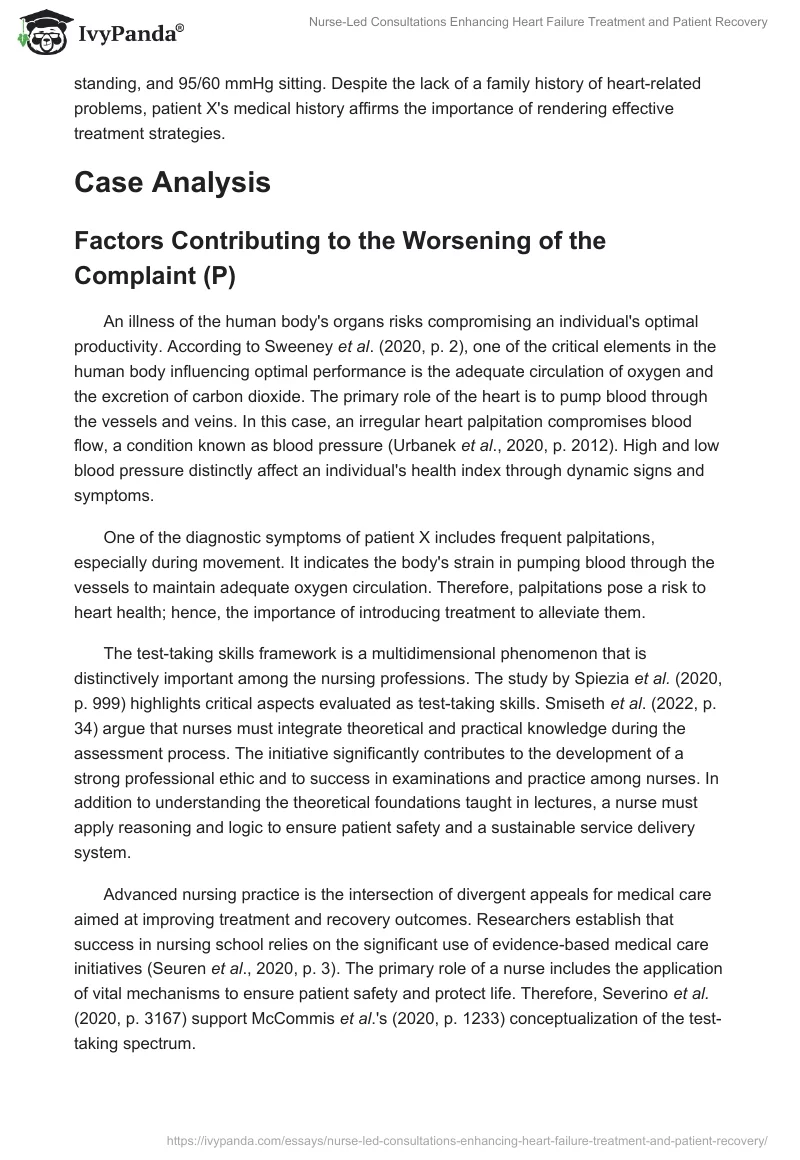 Nurse-Led Consultations Enhancing Heart Failure Treatment and Patient Recovery. Page 2