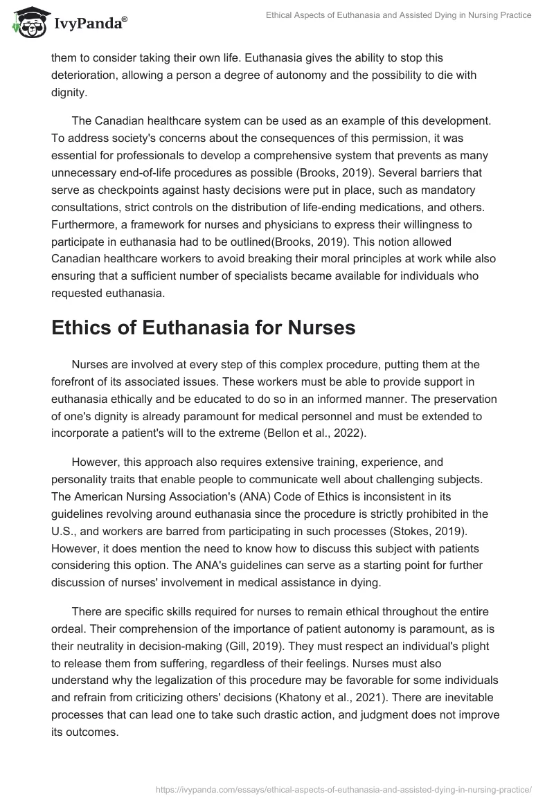 Ethical Aspects of Euthanasia and Assisted Dying in Nursing Practice. Page 2