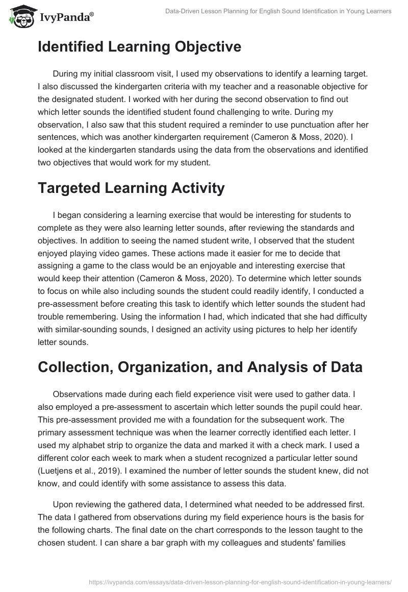 Data-Driven Lesson Planning for English Sound Identification in Young Learners. Page 2