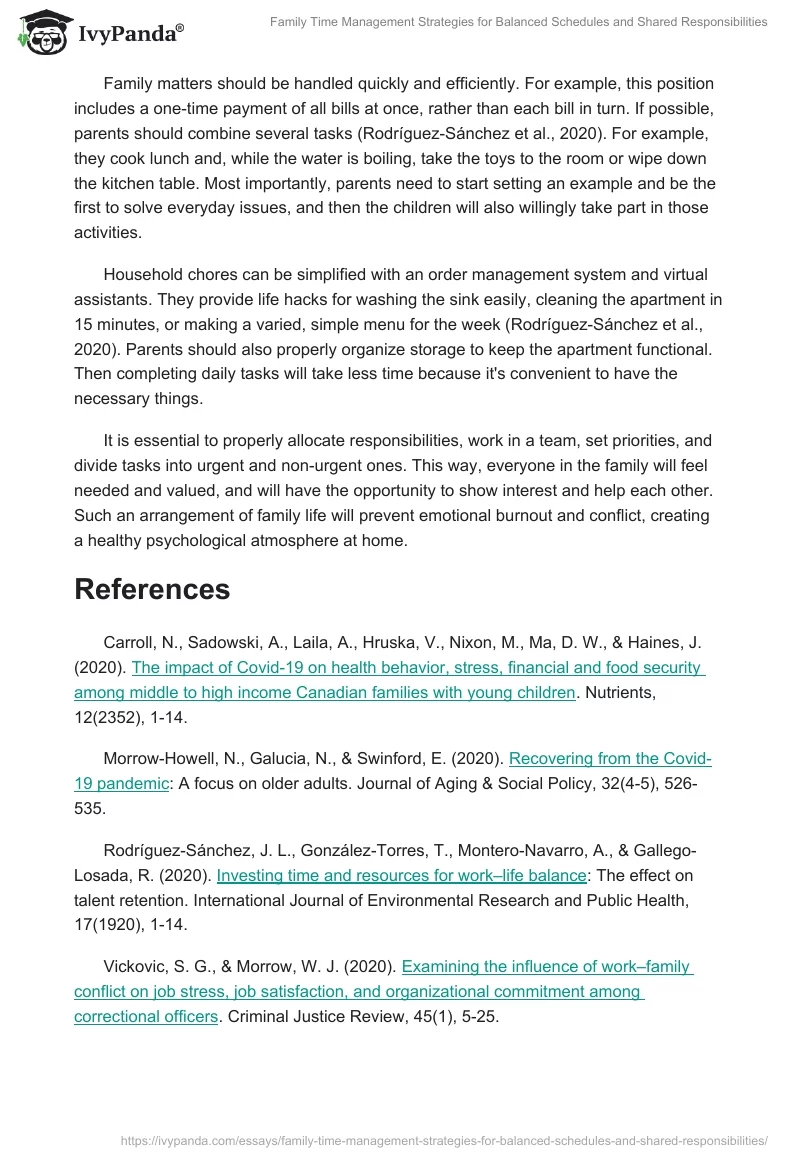 Family Time Management Strategies for Balanced Schedules and Shared Responsibilities. Page 2