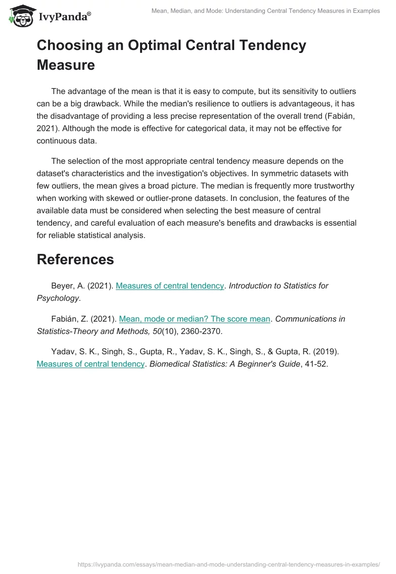 Mean, Median, and Mode: Understanding Central Tendency Measures in Examples. Page 2