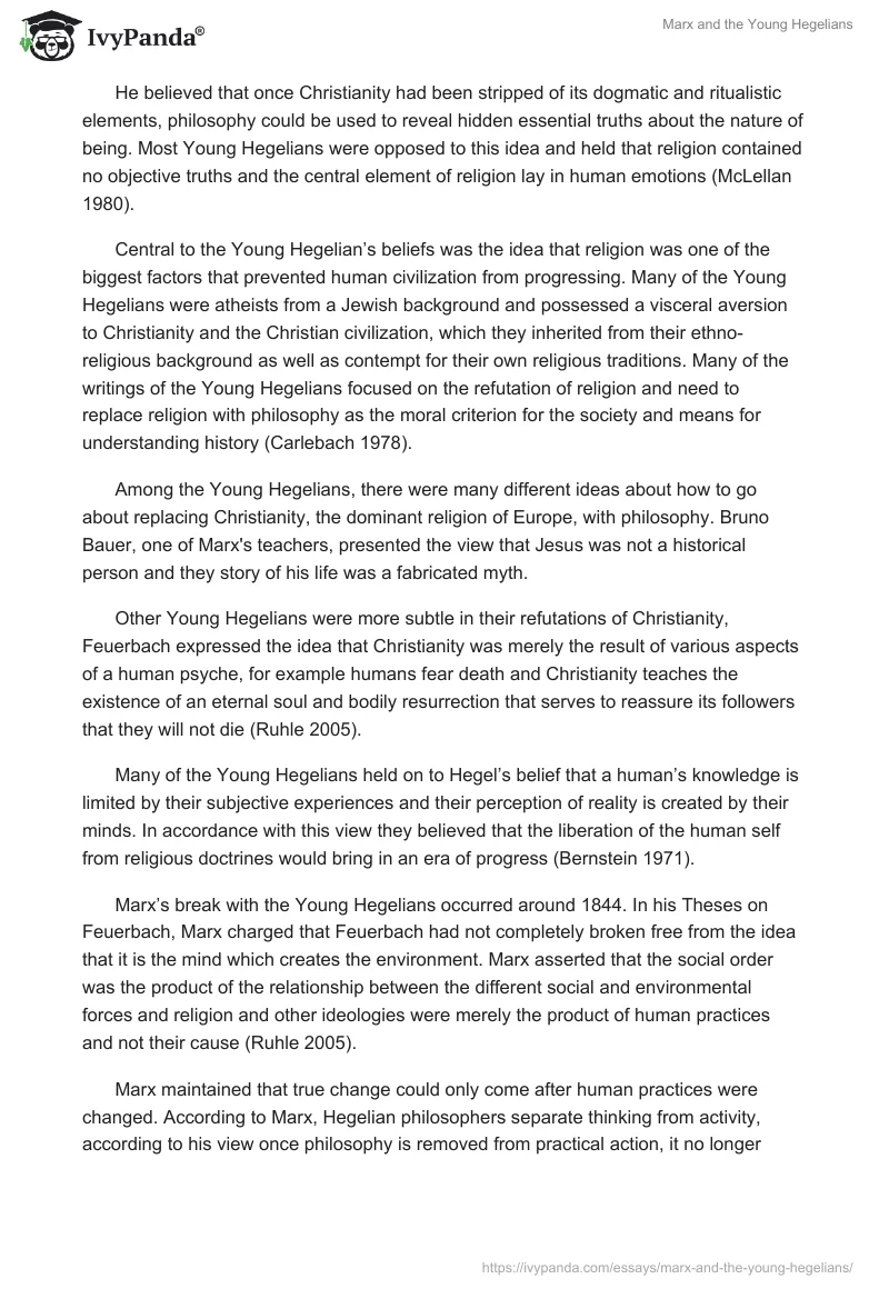 Marx and the Young Hegelians. Page 2