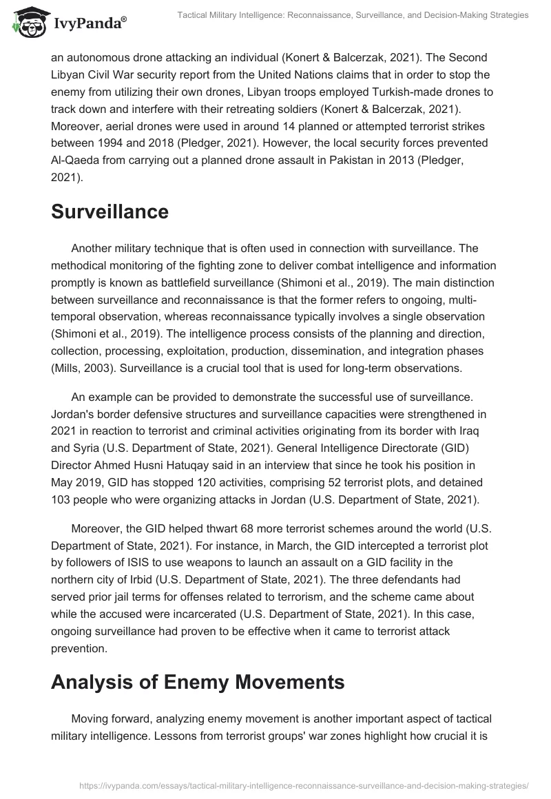 Tactical Military Intelligence: Reconnaissance, Surveillance, and Decision-Making Strategies. Page 2