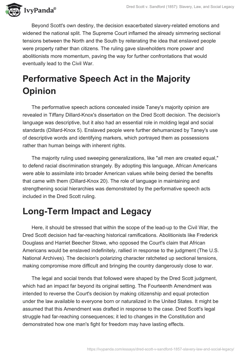 Dred Scott v. Sandford (1857): Slavery, Law, and Social Legacy. Page 2