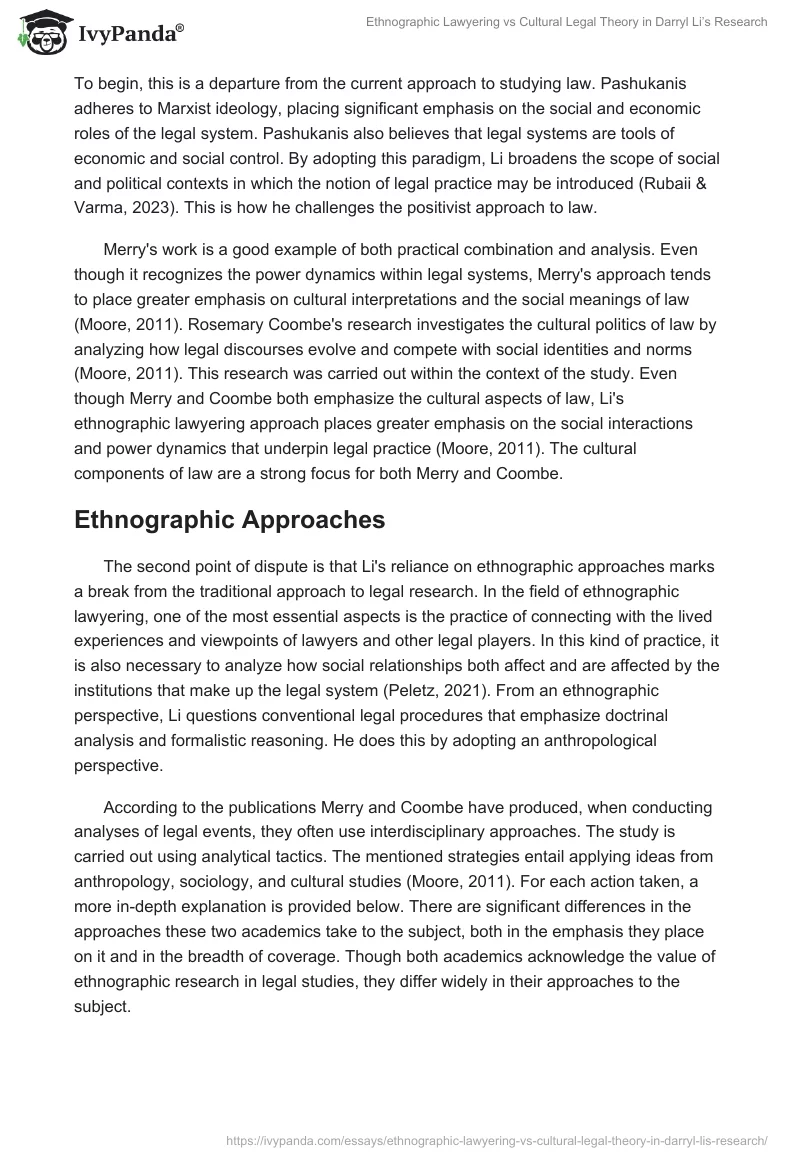 Ethnographic Lawyering vs Cultural Legal Theory in Darryl Li’s Research. Page 2