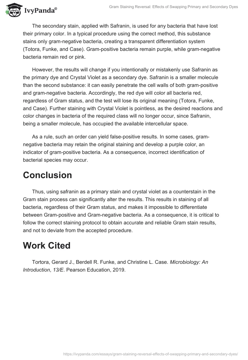 Gram Staining Reversal: Effects of Swapping Primary and Secondary Dyes. Page 2