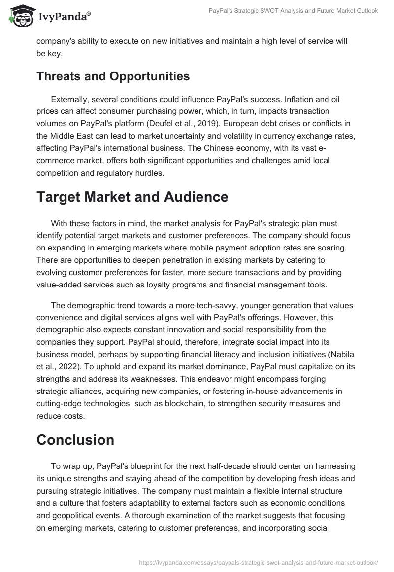 PayPal's Strategic SWOT Analysis and Future Market Outlook. Page 2