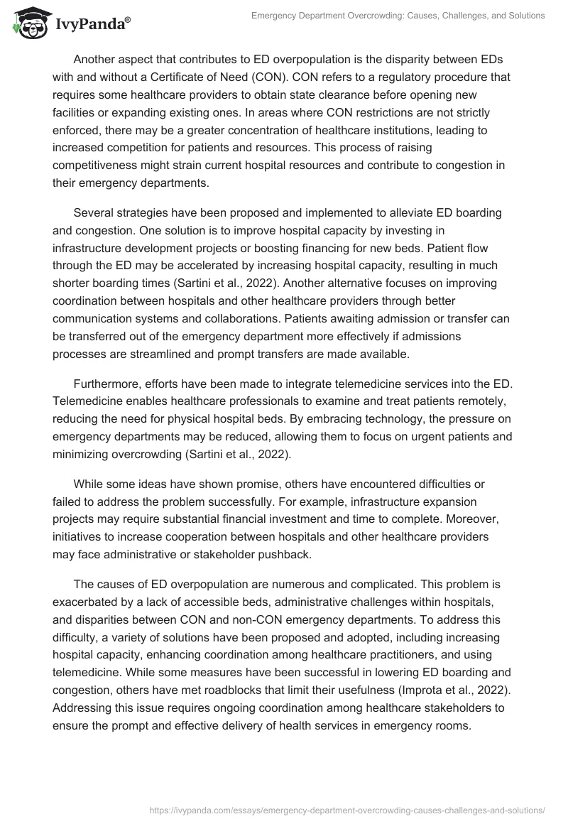 Emergency Department Overcrowding: Causes, Challenges, and Solutions. Page 2