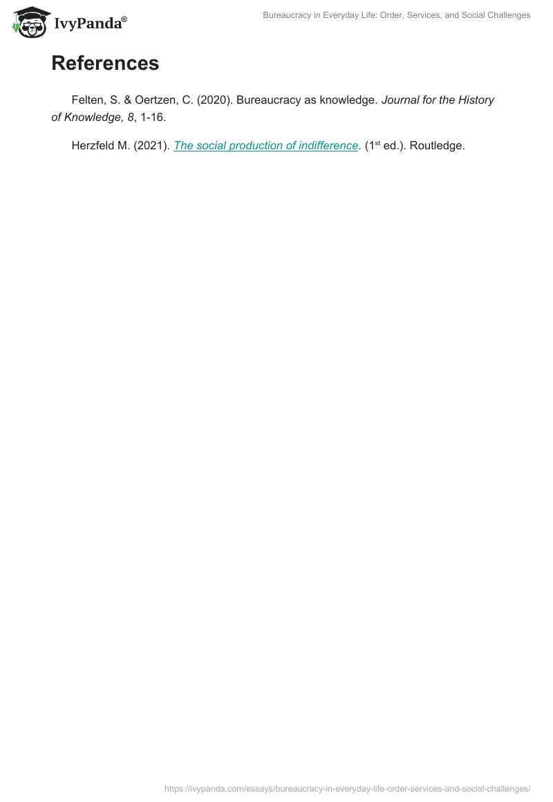 Bureaucracy in Everyday Life: Order, Services, and Social Challenges. Page 2