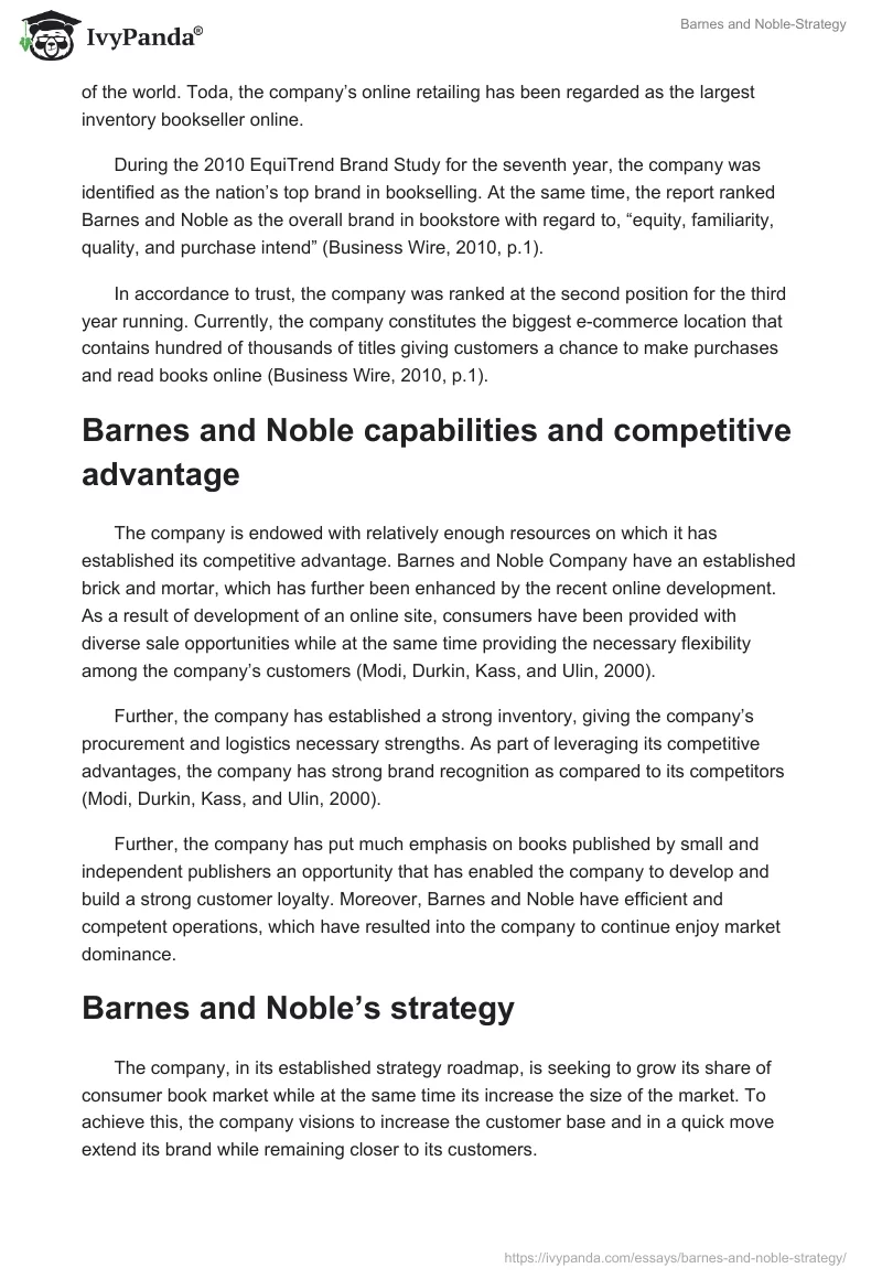 Barnes and Noble-Strategy. Page 3