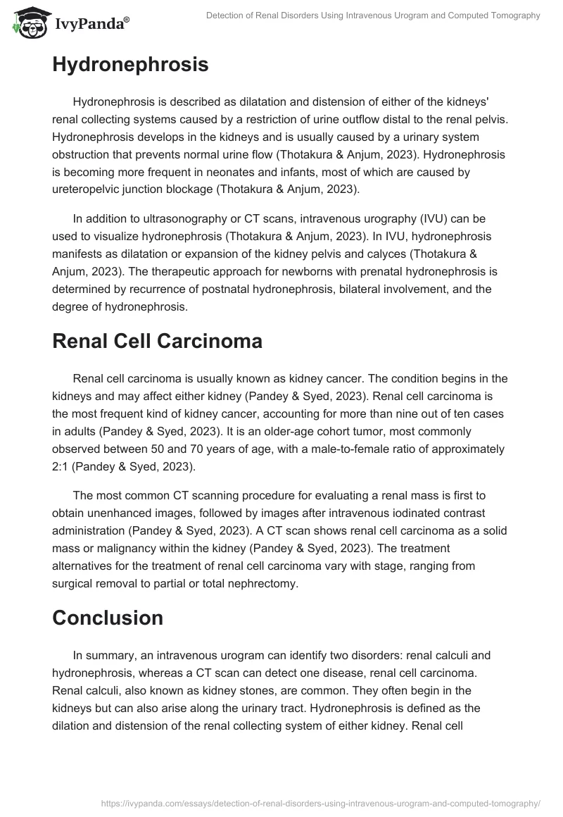 Detection of Renal Disorders Using Intravenous Urogram and Computed Tomography. Page 2