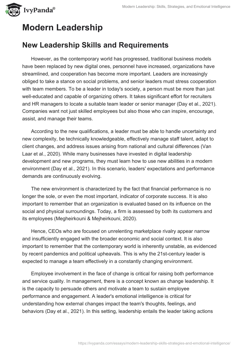 Modern Leadership: Skills, Strategies, and Emotional Intelligence. Page 2