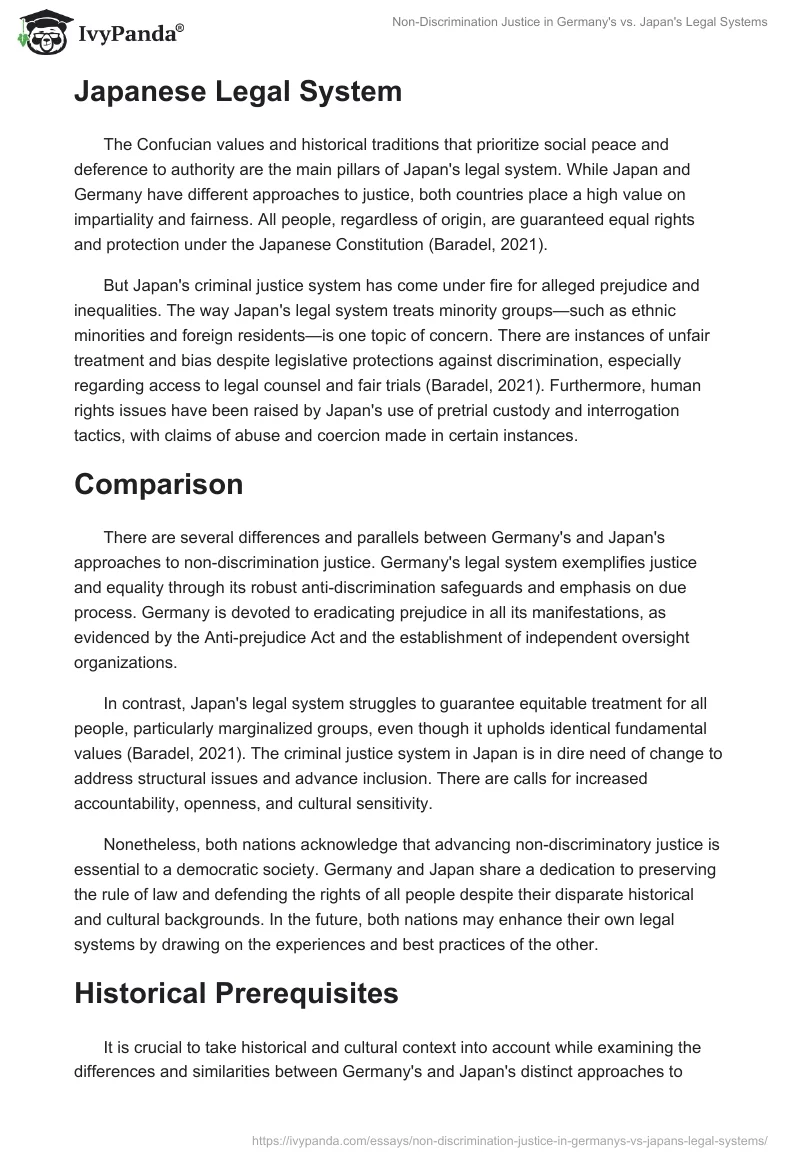 Non-Discrimination Justice in Germany's vs. Japan's Legal Systems. Page 2