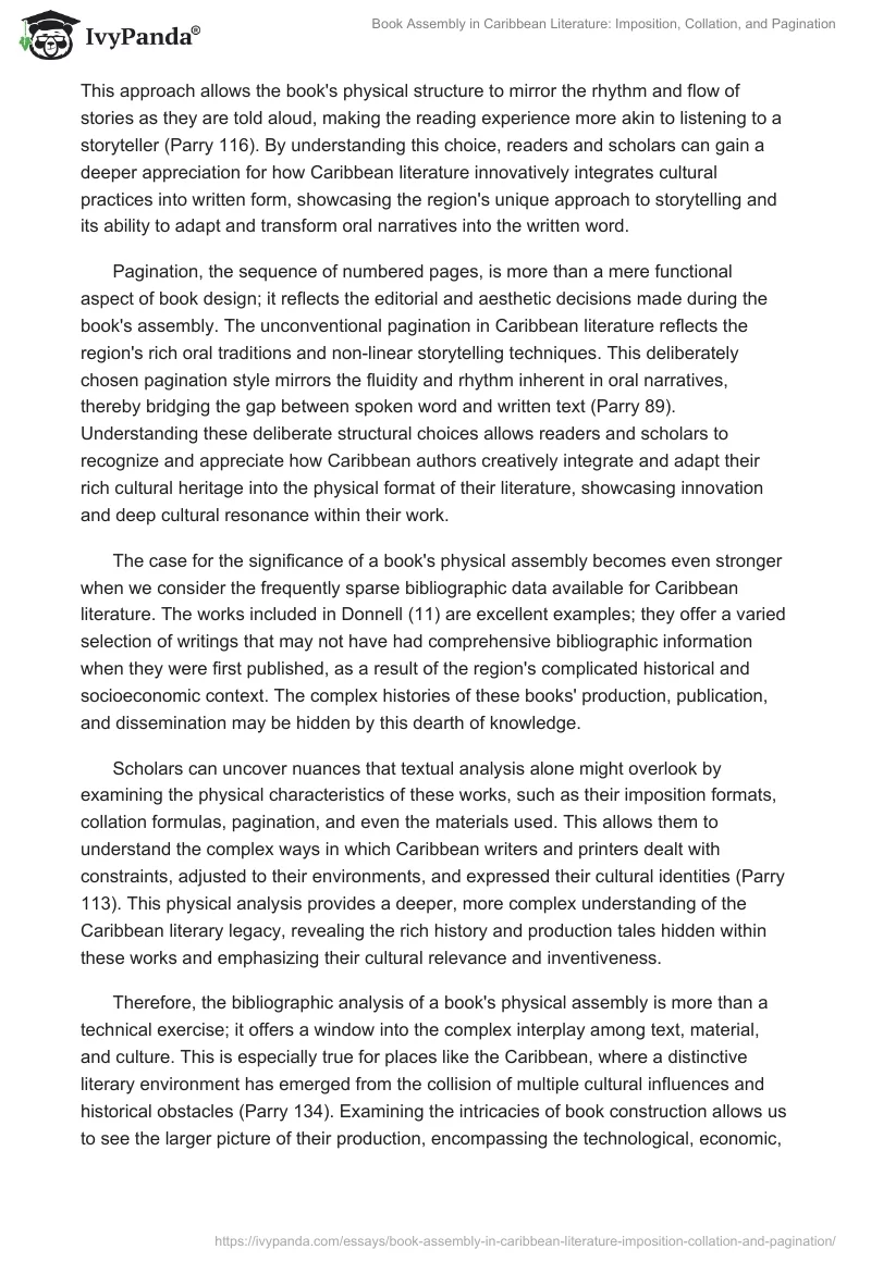 Book Assembly in Caribbean Literature: Imposition, Collation, and Pagination. Page 2