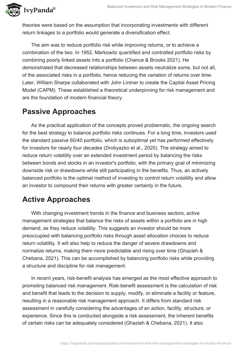 Balanced Investment and Risk Management Strategies in Modern Finance. Page 2