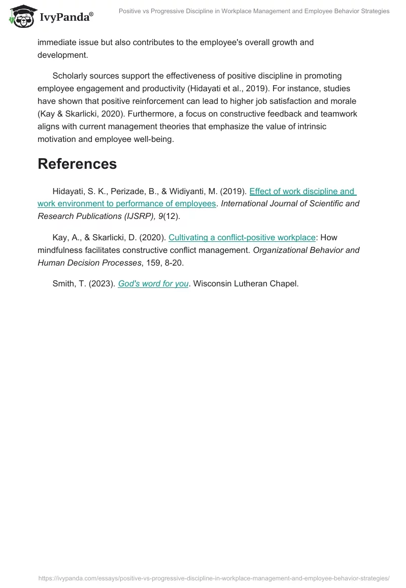 Positive vs Progressive Discipline in Workplace Management and Employee Behavior Strategies. Page 2