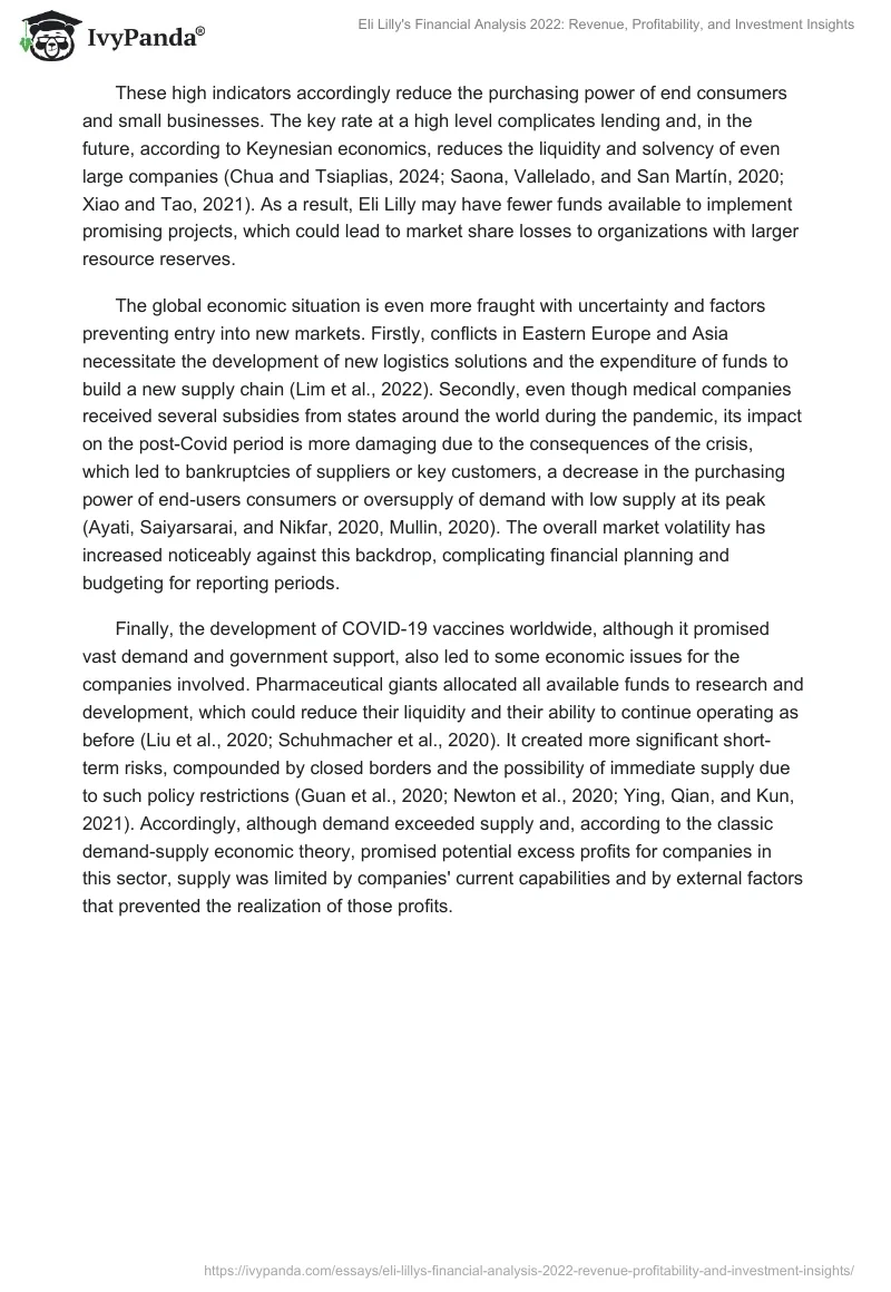 Eli Lilly's Financial Analysis 2022: Revenue, Profitability, and Investment Insights. Page 2
