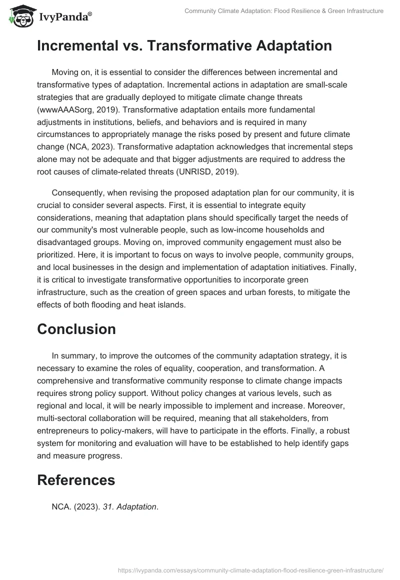 Community Climate Adaptation: Flood Resilience & Green Infrastructure. Page 2