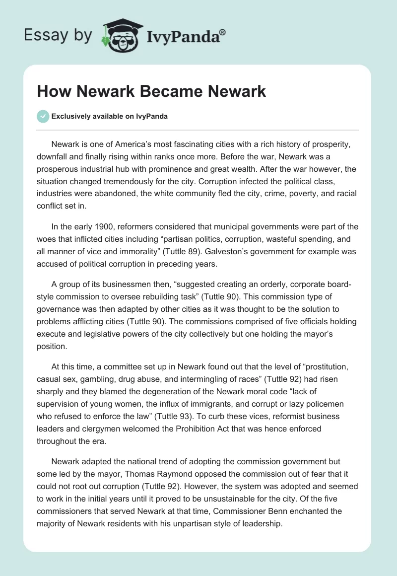 How Newark Became Newark. Page 1