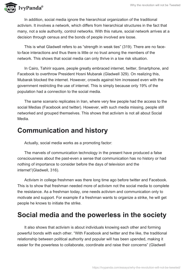 Why the revolution will not be Tweeted. Page 3