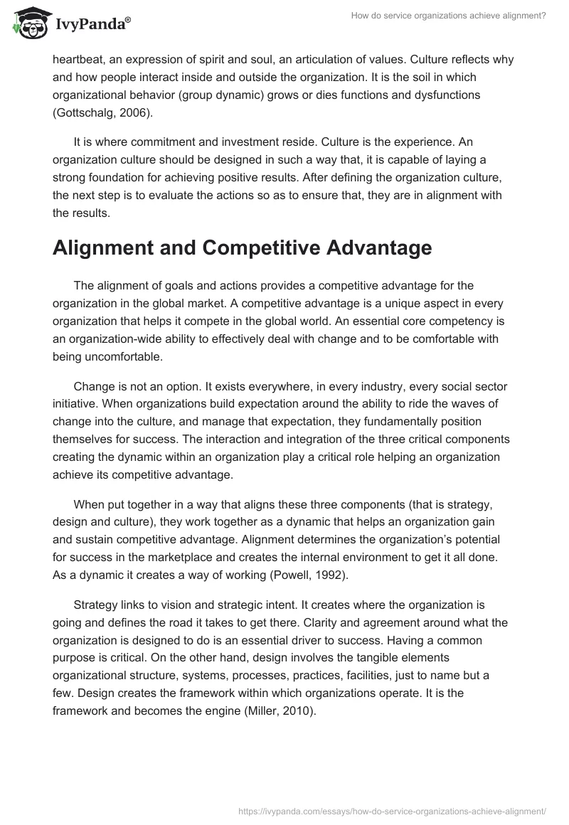 How do service organizations achieve alignment?. Page 3
