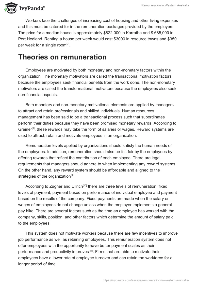 Remuneration in Western Australia. Page 3