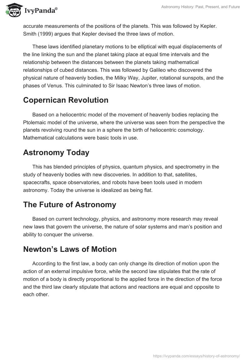 Astronomy History: Past, Present, and Future. Page 2