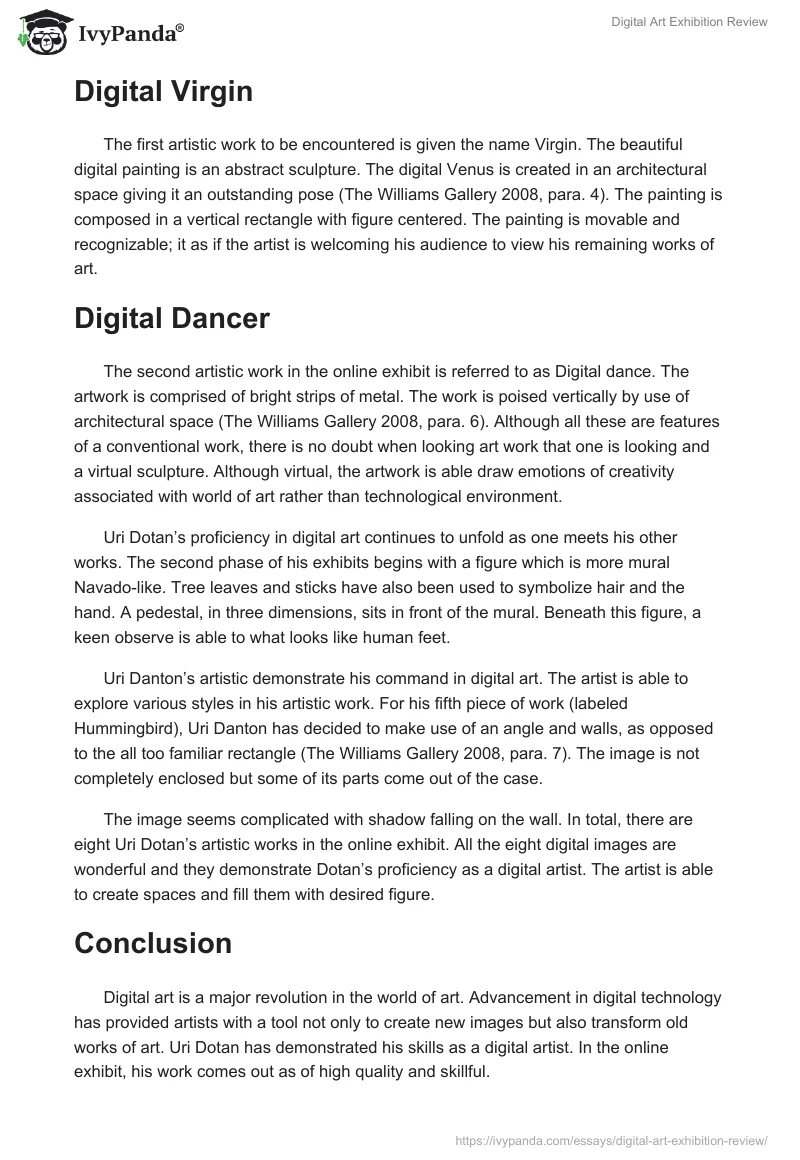 Digital Art Exhibition Review. Page 3
