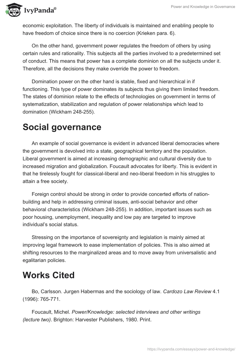 Power and Knowledge in Governance. Page 2