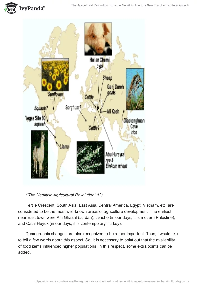 The Agricultural Revolution: From the Neolithic Age to a New Era of Agricultural Growth. Page 4