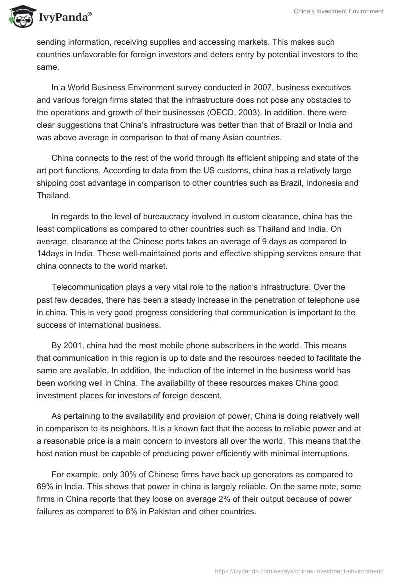 China’s Investment Environment. Page 3
