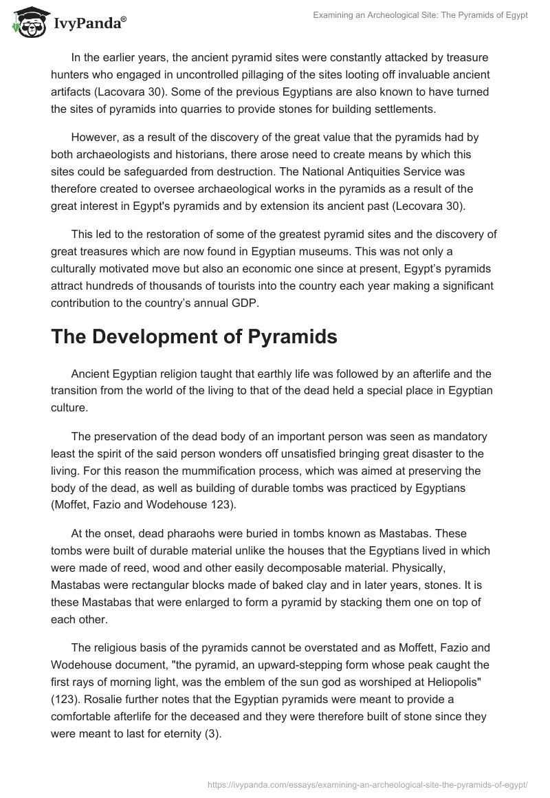Examining an Archeological Site: The Pyramids of Egypt. Page 3