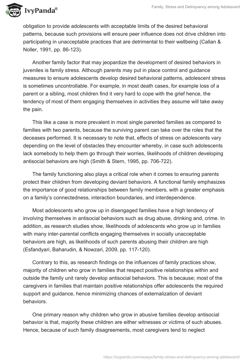 Family, Stress and Delinquency among Adolescent. Page 3