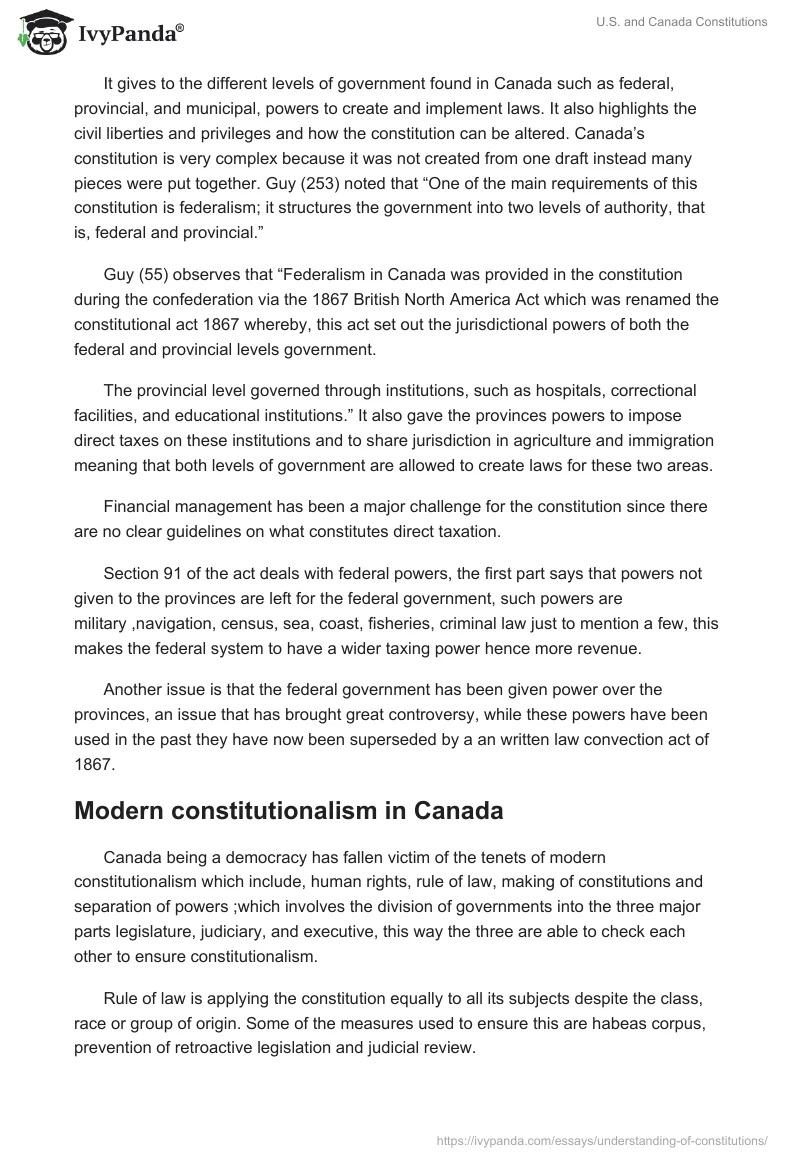 U.S. and Canada Constitutions. Page 2