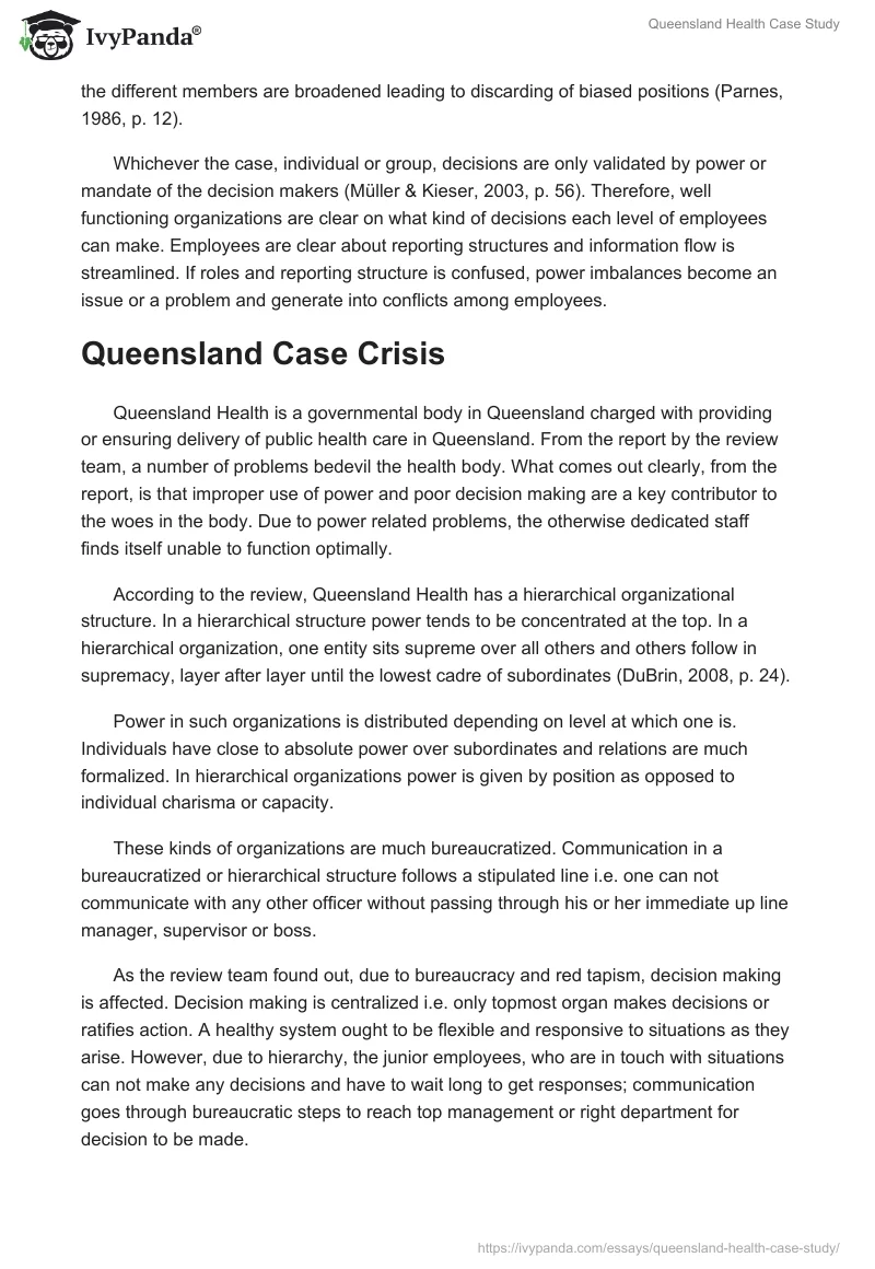 Queensland Health Case Study. Page 3