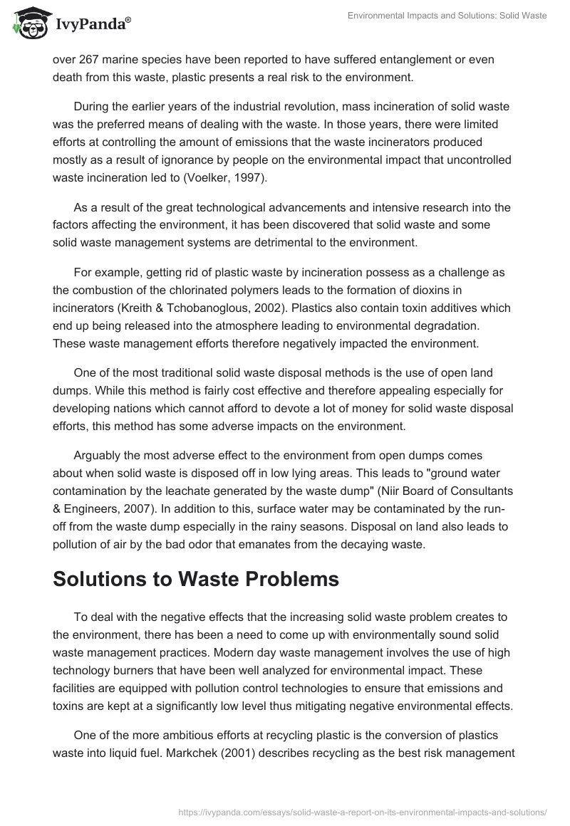 Environmental Impacts and Solutions: Solid Waste. Page 3