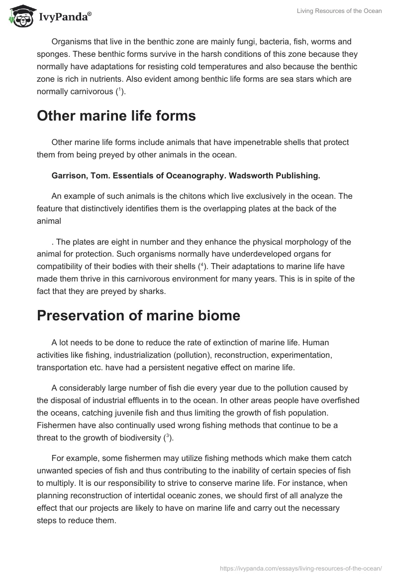 Living Resources of the Ocean. Page 4