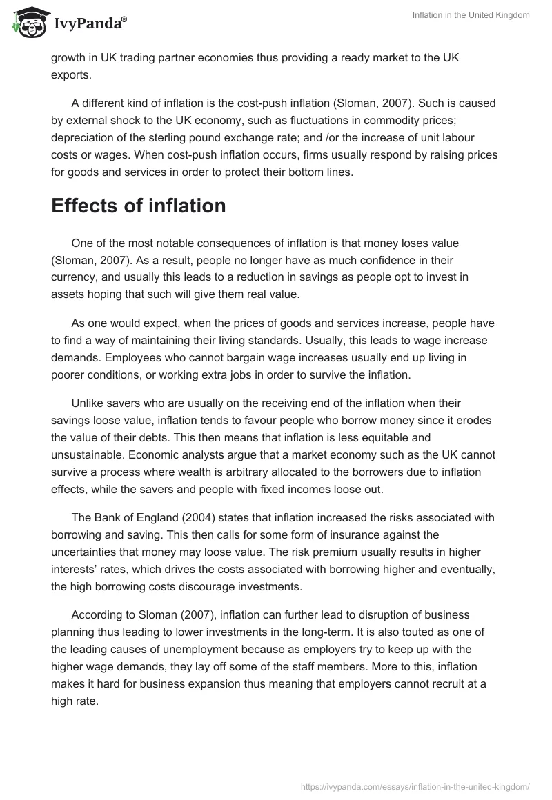 Inflation in the United Kingdom. Page 2